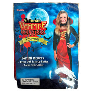 Costumes for Kids I Dress Up Victorian Vampire Costume I Size S 4Y-6Y